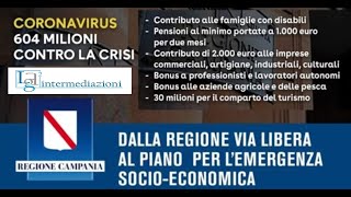 Video sul Piano per l'Emergenza Socio-Economico della Regione Campania