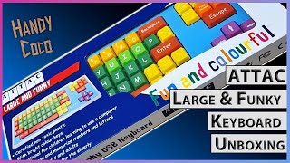 ATTAC Large & Funky Keyboard Unboxing (Great Keyboard for Special Needs)