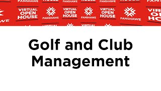 Golf and Club Management