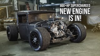 Boosted Crate Engine Installed! '31 Ford "Race Truck" Has a New Heart