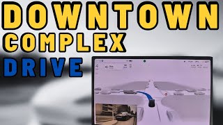 Tesla Self Driving COMPLEX Downtown test | FSD Beta 11.4.2