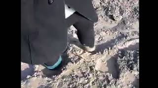 Girl gets stuck in mud