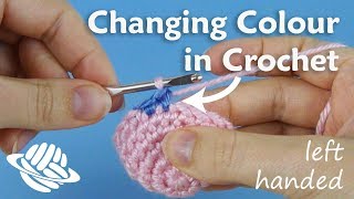 Crochet Quickie: Changing Colour (left-handed version)