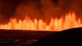 Vulcão entra em erupção na Islândia pela sexta vez em menos de um ano