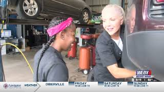 Female Auto Mechanic -- In Their Shoes -- Woman Working in Male-Dominated Field as a Car Mechanic