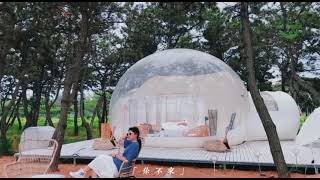 Panorama sea view bubble glamping