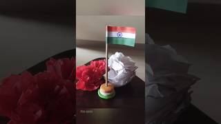 mini Indian Flag making | independence day craft | #shorts #viral #trending #yputubeshorts