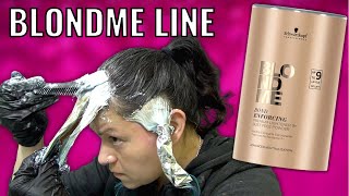 Bleaching my hair for the first time with Schwarzkopf Blondme