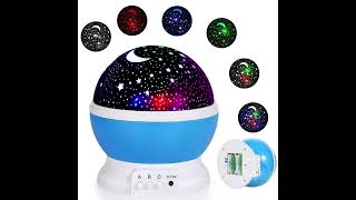 Chocozone Night Light Lamp Projector, Star Light Rotating Projector, Star Projector Lamp with Colors