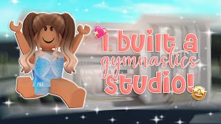 Building A *GYMNASTICS STUDIO* In Bloxburg! | **WITH VOICE**