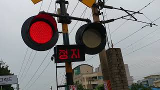 Wonju downtown Railroad crossing alarm