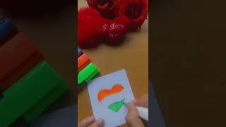 #tiranga DIY indipendent day brooch at home #indipendenceday #artandcraft #viralshort #trending