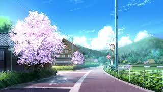 Sunny Day Japanese Spring Street - Relaxing Chill Lofi Music