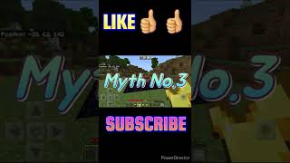 Busting 3 Myths Of Minecraft #shorts #youtubeshorts #minecraftshorts