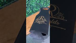 Personalized Leather Wine Tote Using Cloudray QS-50 50W Fiber Laser Machine