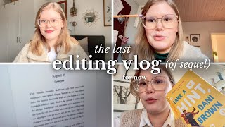 EDITING VLOG // finishing the editing of the sequel! - writing vlog 2023