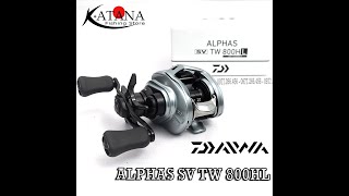 Máy câu ngang Daiwa Alphas SV TW 800 HL - NEW 2021