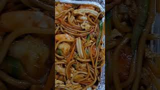 Spaghetti di grano con Verdure e frutti di mare #asmr #satisfying #shortsvideo #viral