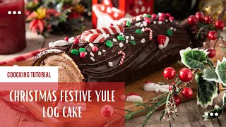 Christmas Festive Yule Log Cake