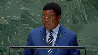 Tanzania Prime Minister Kassim Majaliwa Majaliwa addesses the 79th UNGA