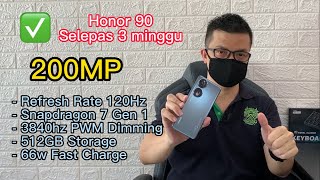 Phone Midrange Guna 200MP + Chipset  Snapdragon 7 Gen 1 dan 512GB Honor 90 Selepas 3 Minggu Malaysia