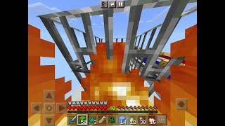 Playing a lucky block race in Minecraft!