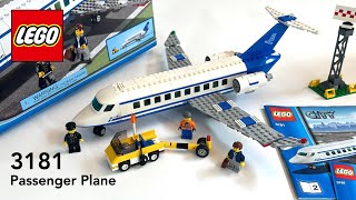 LEGO 3181 Passenger Plane Build - 4K HD