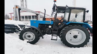 ТРАКТОР МТЗ-82.1. ЗАВАЛИЛО СНЕГМ В НАЧАЛЕ ДЕКАБРЯ.РАЗГРЕБАЮ ДОРОГИ И СТОЯНКИ.МТЗ/БЕЛАРУС.