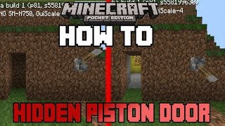 HOW TO MAKE A HIDDEN PISTON DOOR IN MCPE 0.15.0 |Minecraft PE (MCPE) How To #38