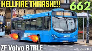 ZF HELLFIRE!! 🔥 Volvo B7RLE | 1806 JRZ1806 on 662 [Keighley Bus]