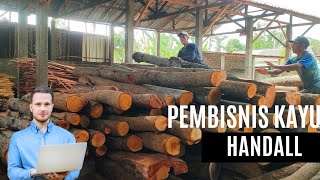 MENGERIKAN,,!! Technic Terbaik Operator Kawak menggergaji kayu mahoni