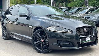 2014 Jaguar XF D R-Sport Sportbrake Estate in Stratus Grey with Camera for sale at George Kingsley