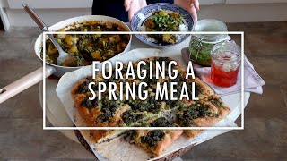 Anna does everything #14: Foraging a spring meal with wild garlic, nettles, & blackthorn blossom