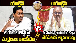 జగన్ కు దిమ్మతిరిగే కౌంటర్🔥TTD EO Shyamala Rao Strong Coutner to YS Jagan | Tirumala Laddu Issue