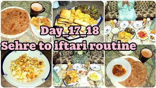 Ramadan ka _17th_18th Roza-Sehre to iftari routine 🌛 2024