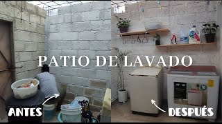 REMODELANDO EL AREA DE LAVADO 🧼🫧 CASA DE INFONAVIT 🏡