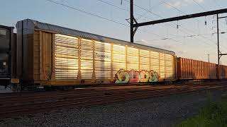 CSX Q300 Creeps East Thru Langhorne PA