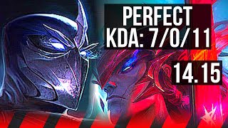 SHEN vs YONE (TOP) | 7/0/11, 800+ games, Godlike | EUW Master | 14.15