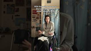 it’s SOOO￼ awkward..😂😭🏥 #shorts #fyp #viral #trending #wheelchair #motivation #ytshorts #funny