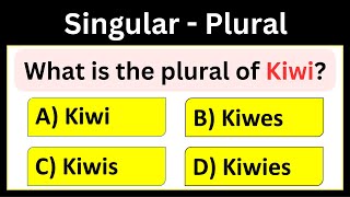 Improve your English with Singular and Plural Nouns in English Grammar Quiz