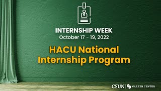 HACU National Internship Program | Fall 2022