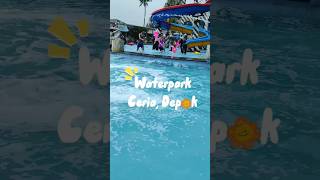 Libur sekolah paling asyik berenang main air 🌊 #waterparkceriadepok #waterpark #kolamarus