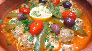 Easy Moroccan Tajine With Sardine Fish Balls Recipe|طاجين كفتة السردين او كواري السردين