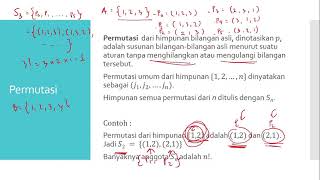 ALJABAR LINEAR ELEMENTER | 14. Permutasi dan Inversi