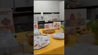 Mesa posta na aula prática de Nutri do prof @thallesalmeida.nutri no @grautecnico_recife_boavista