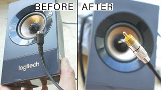 How to Repair RCA jack (Logitech speaker cable)