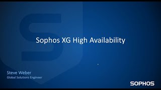 Sophos Firewall - High Availability