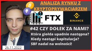 KRYPTOWALUTY 🔴 Czy dołek na krypto za nami? GLASSNODE Upadek FTX SBF Genesis ETH BNB BTC analiza #42