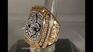 2009 New Orleans Saints Super Bowl XLIV Championship Replica Ring