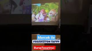 Mercek kullanarak projeksiyon cihazı nasıl yapabilirsiniz  ? telefon ekranı duvara yansıt 💫💫